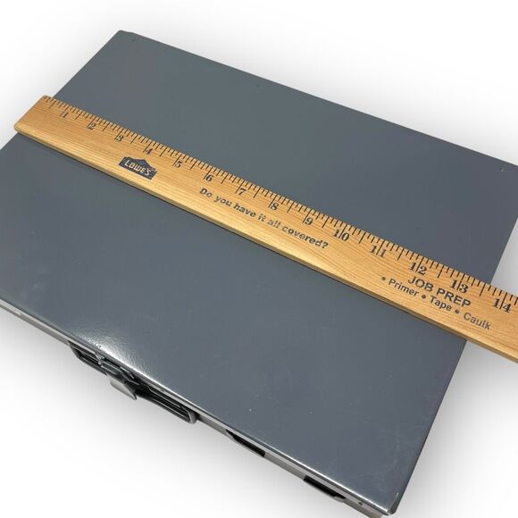 Klein Tools 54440 Mid Size 21 Compartment Storage Box Gray Grey Metal USA Made - Picture 10 of 12
